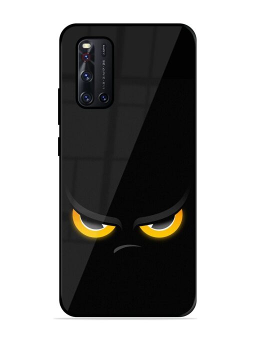 Scary Yellow Eye Glossy Metal TPU Phone Cover for Vivo V19 Zapvi