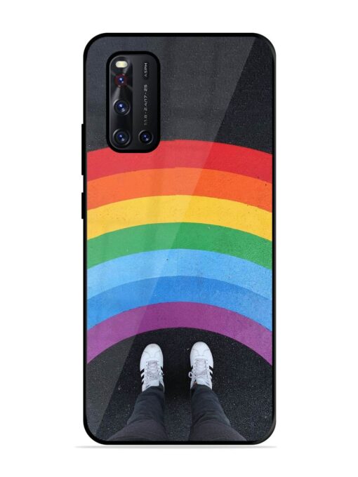 Legs Rainbow Glossy Metal TPU Phone Cover for Vivo V19