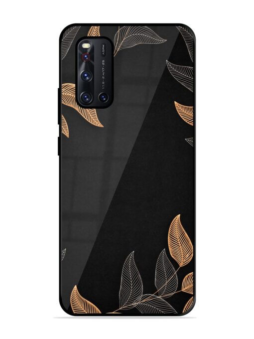 Foliage Art Glossy Metal Phone Cover for Vivo V19 Zapvi