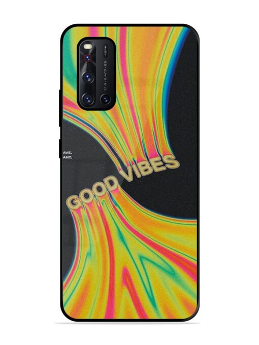 Good Vibes Glossy Metal Phone Cover for Vivo V19