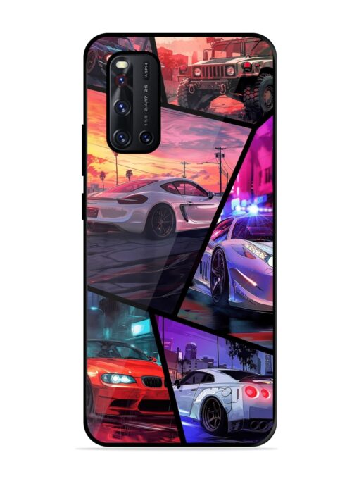 Ride In Pixels Glossy Metal Phone Cover for Vivo V19 Zapvi