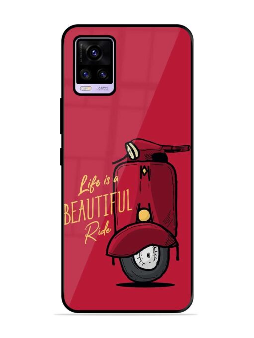 Life Is Beautiful Rides Glossy Metal Phone Cover for Vivo V20 Zapvi