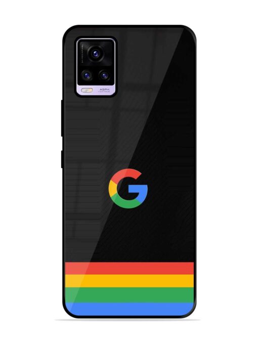 Google Logo Art Glossy Metal Phone Cover for Vivo V20 Zapvi