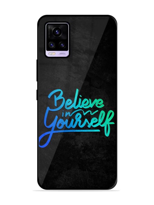 Believe In Yourself Glossy Metal Phone Cover for Vivo V20 Zapvi