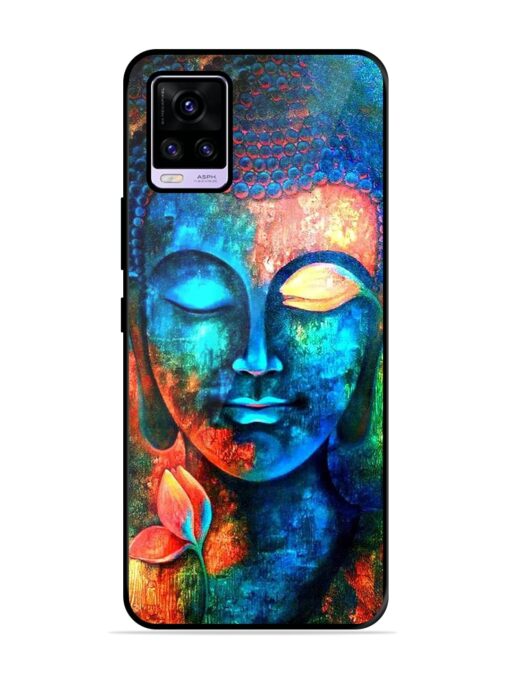 Buddha Painting Glossy Metal Phone Cover for Vivo V20 Zapvi