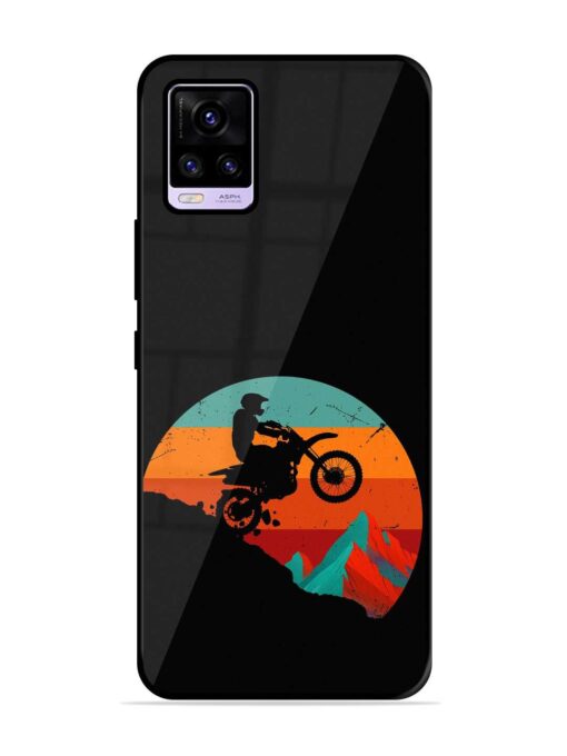 Mountain Bike Glossy Metal Phone Cover for Vivo V20 Zapvi