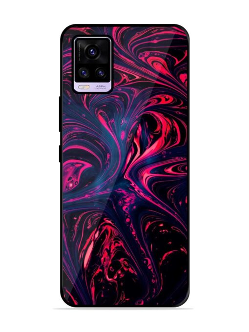 Abstract Background Glossy Metal Phone Cover for Vivo V20 Zapvi