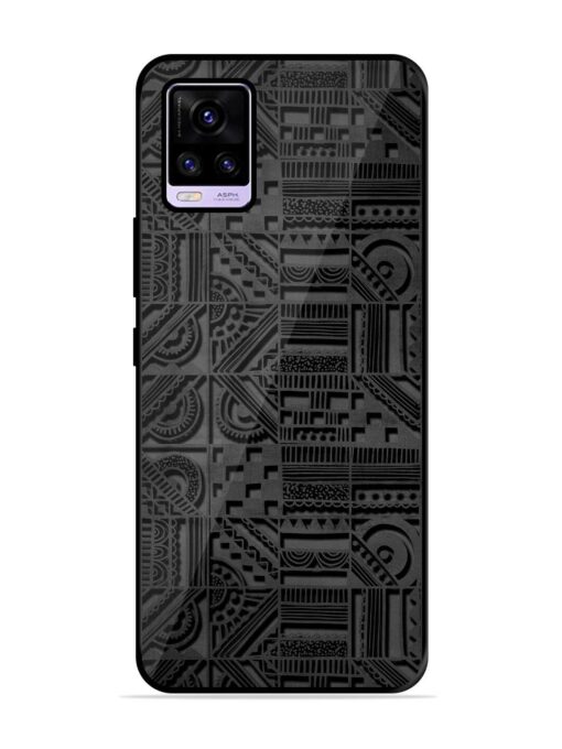 Seamless Pattern Glossy Metal Phone Cover for Vivo V20 Zapvi