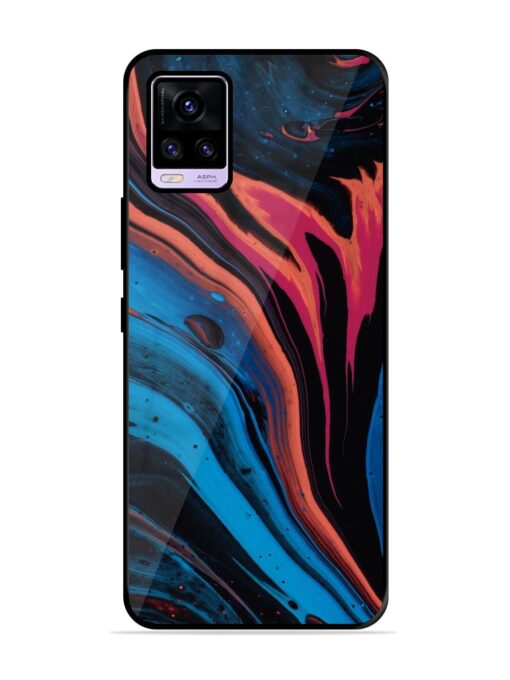 Liquefied Art Glossy Metal TPU Phone Cover for Vivo V20 Zapvi