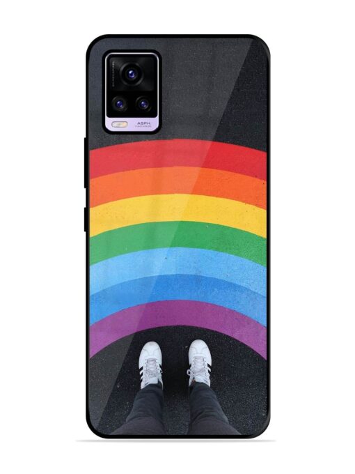 Legs Rainbow Glossy Metal TPU Phone Cover for Vivo V20 Zapvi