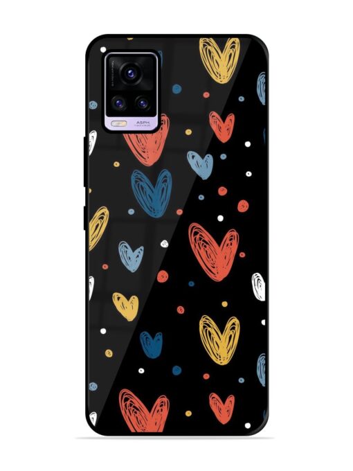 Happy Valentines Day Glossy Metal TPU Phone Cover for Vivo V20 Zapvi