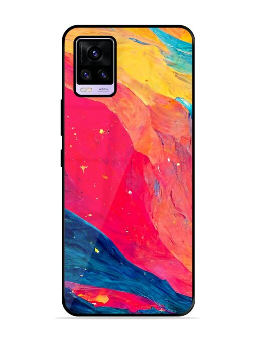 Starry Night Glossy Metal Phone Cover for Vivo V20 Zapvi