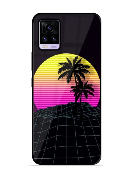 Coconut Vector Glossy Metal Phone Cover for Vivo V20 Zapvi