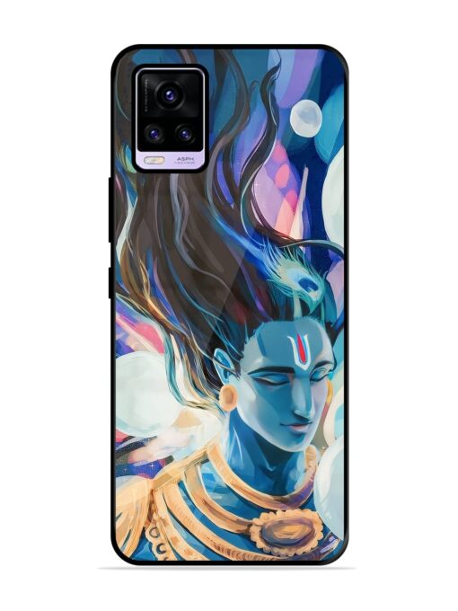 Bhagwan Sri Krishna Glossy Metal Phone Cover for Vivo V20 Zapvi