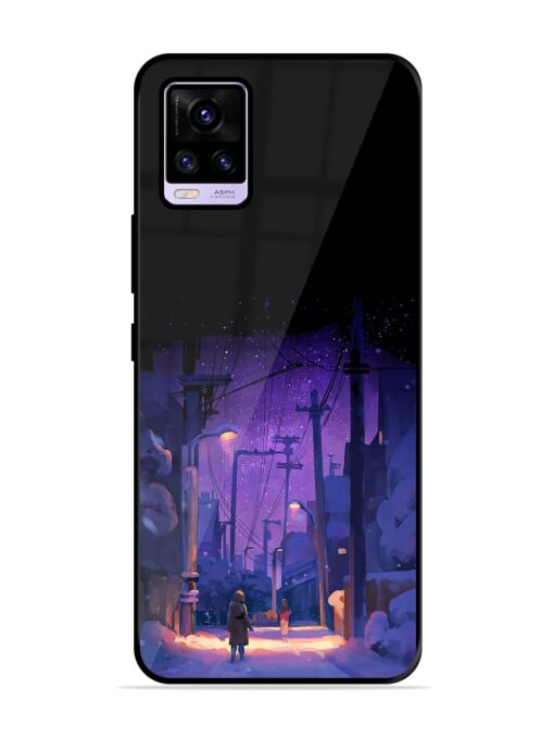 Winter Anime Art Glossy Metal Phone Cover for Vivo V20 Zapvi