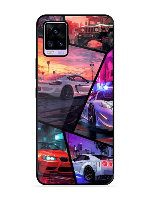 Ride In Pixels Glossy Metal Phone Cover for Vivo V20 Zapvi