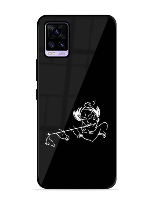 Krishna Flute Glossy Metal Phone Cover for Vivo V20 Pro Zapvi