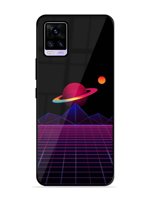 Wave Aesthetic Glossy Metal Phone Cover for Vivo V20 Pro Zapvi