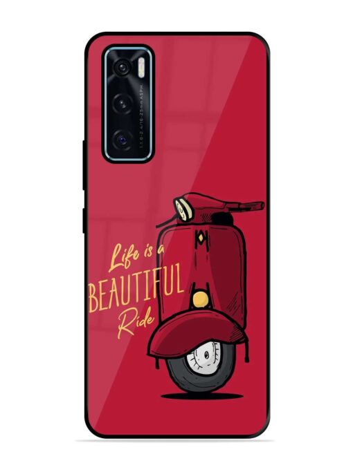 Life Is Beautiful Rides Glossy Metal Phone Cover for Vivo V20 Se Zapvi