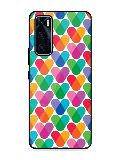 Overlapping Colors Colorful Glossy Metal TPU Phone Cover for Vivo V20 Se Zapvi