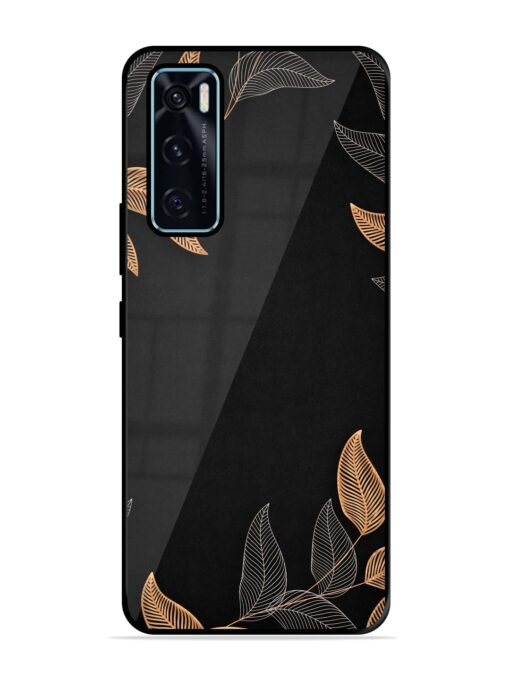 Foliage Art Glossy Metal Phone Cover for Vivo V20 Se Zapvi