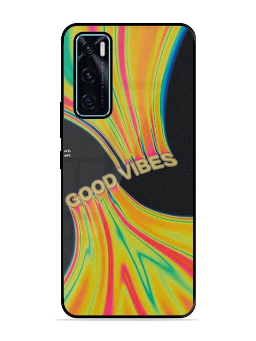 Good Vibes Glossy Metal Phone Cover for Vivo V20 Se Zapvi