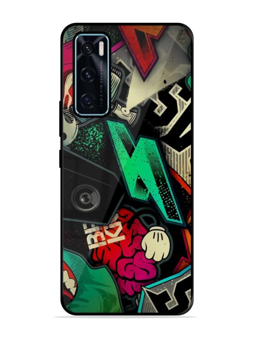 Graffiti Art Glossy Metal Phone Cover for Vivo V20 Se Zapvi