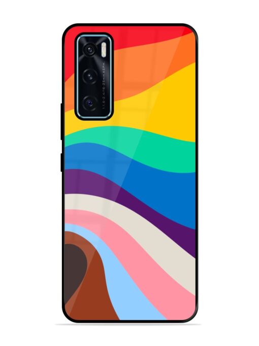 Minimal Pride Art Glossy Metal Phone Cover for Vivo V20 Se Zapvi