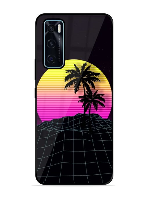 Coconut Vector Glossy Metal Phone Cover for Vivo V20 Se Zapvi