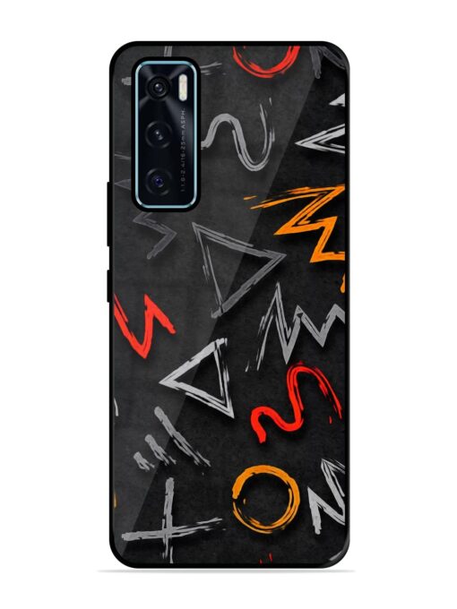 Grungy Graffiti Glossy Metal Phone Cover for Vivo V20 Se Zapvi