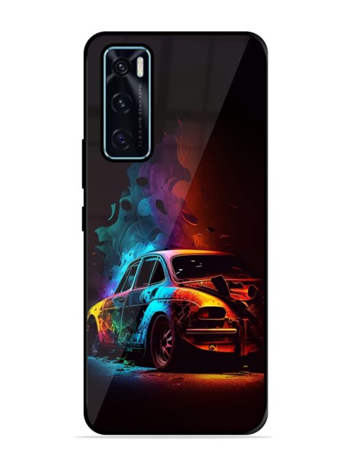 High Classic Car Art Glossy Metal Phone Cover for Vivo V20 Se Zapvi