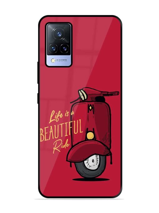 Life Is Beautiful Rides Glossy Metal Phone Cover for Vivo V21 (5G)