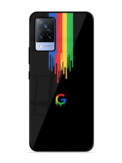 Google Logo Glossy Metal Phone Cover for Vivo V21 (5G) Zapvi