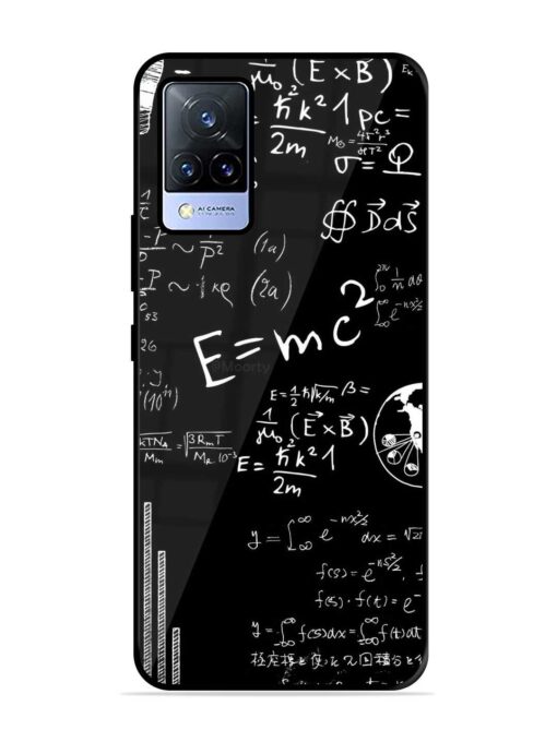 E=Mc2 Mass?Energy Equivalence Glossy Metal Phone Cover for Vivo V21 (5G) Zapvi