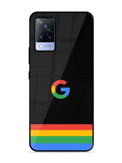 Google Logo Art Glossy Metal Phone Cover for Vivo V21 (5G)