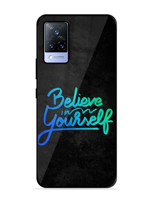 Believe In Yourself Glossy Metal Phone Cover for Vivo V21 (5G)