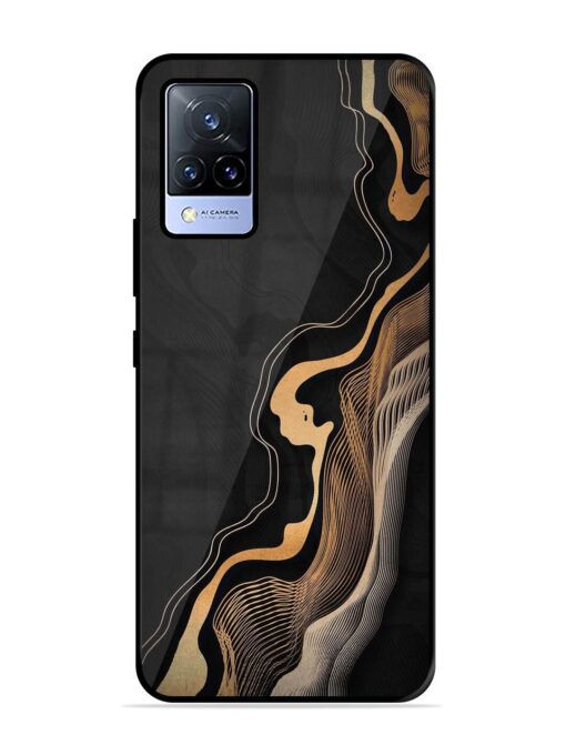 Abstract Art Glossy Metal TPU Phone Cover for Vivo V21 (5G) Zapvi