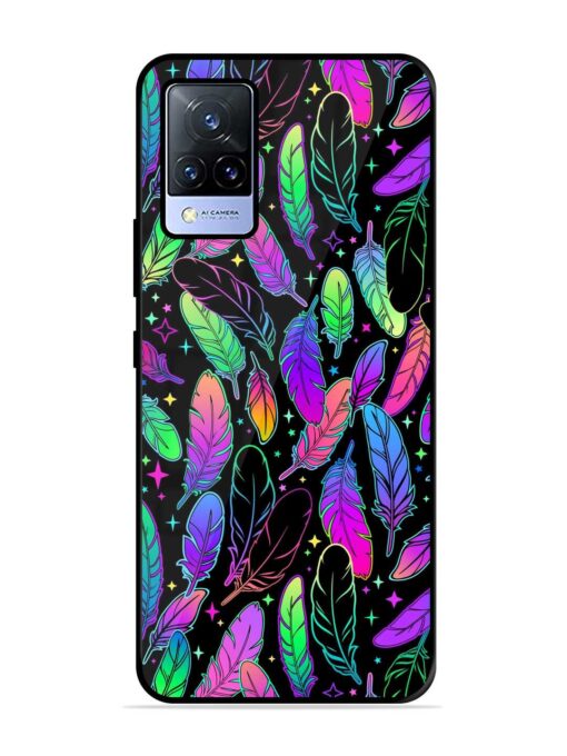 Bright Multi Colored Seamless Glossy Metal Phone Cover for Vivo V21 (5G) Zapvi