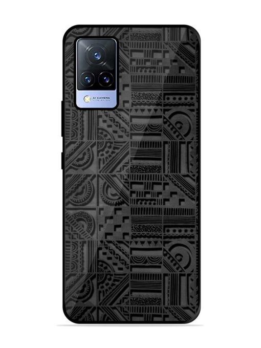 Seamless Pattern Glossy Metal Phone Cover for Vivo V21 (5G) Zapvi