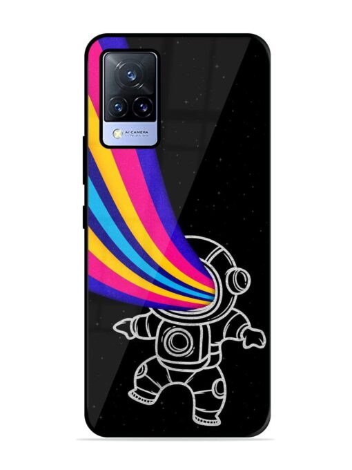 Astronaut Glossy Metal TPU Phone Cover for Vivo V21 (5G) Zapvi