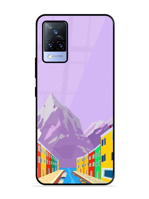 Venice City Illustration Glossy Metal Phone Cover for Vivo V21 (5G)