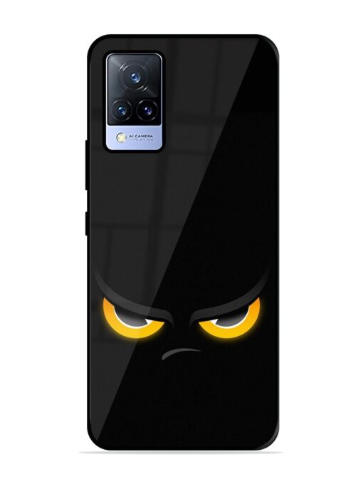 Scary Yellow Eye Glossy Metal TPU Phone Cover for Vivo V21 (5G)