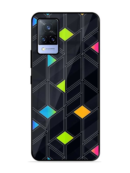 Abstract Mosaic Seamless Glossy Metal Phone Cover for Vivo V21 (5G) Zapvi