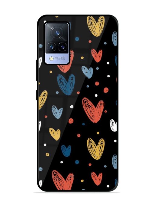 Happy Valentines Day Glossy Metal TPU Phone Cover for Vivo V21 (5G) Zapvi