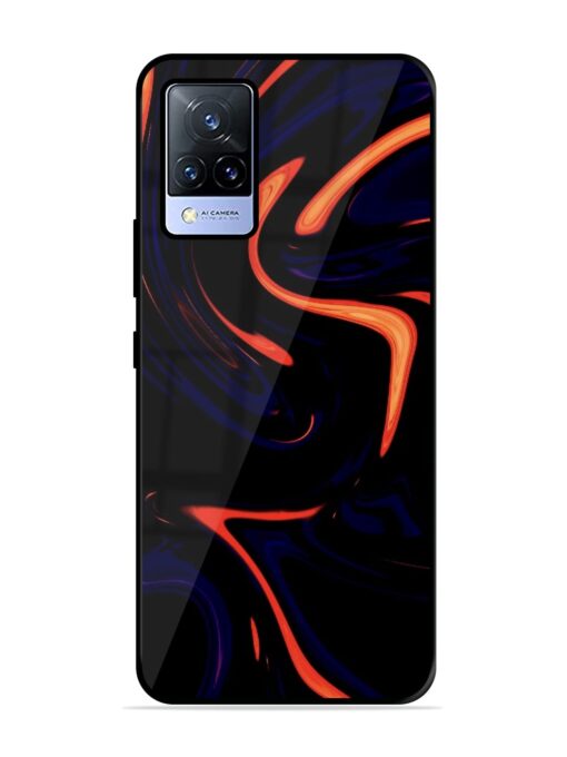 Super Amoled Glossy Metal Phone Cover for Vivo V21 (5G) Zapvi