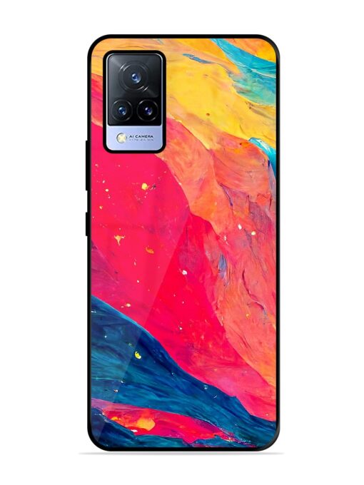 Starry Night Glossy Metal Phone Cover for Vivo V21 (5G) Zapvi