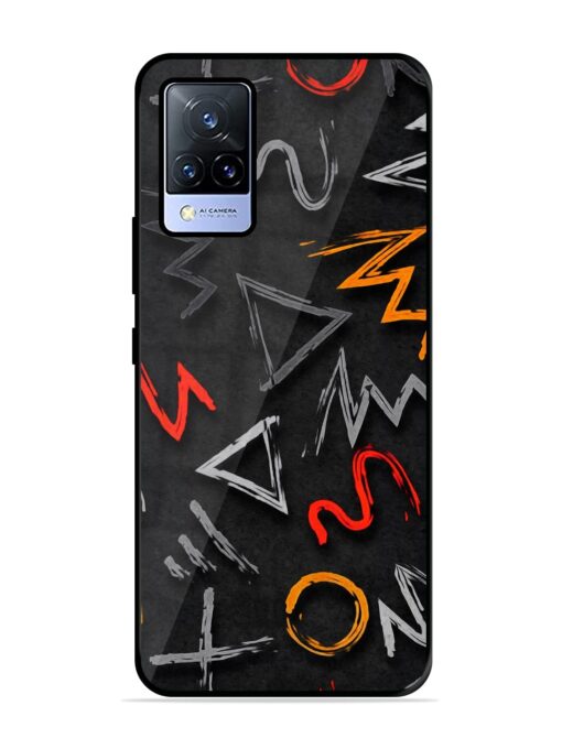 Grungy Graffiti Glossy Metal Phone Cover for Vivo V21 (5G)