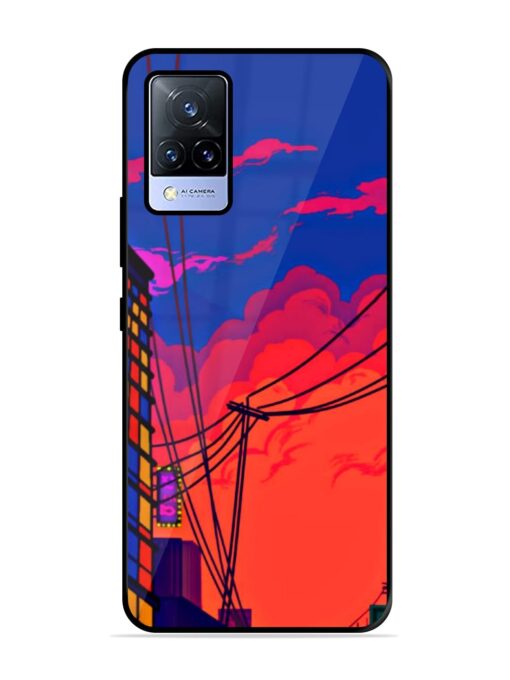 Sky At Morning Glossy Metal Phone Cover for Vivo V21 (5G)