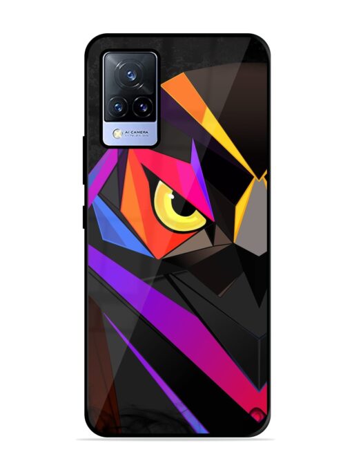 Wpap Owl Glossy Metal Phone Cover for Vivo V21 (5G) Zapvi