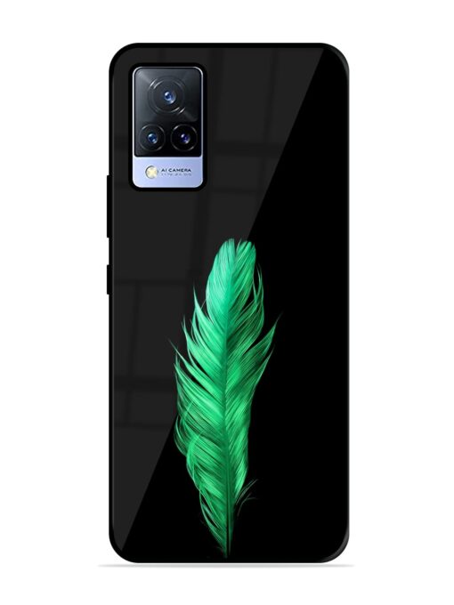 Feather Texture Glossy Metal Phone Cover for Vivo V21 (5G)